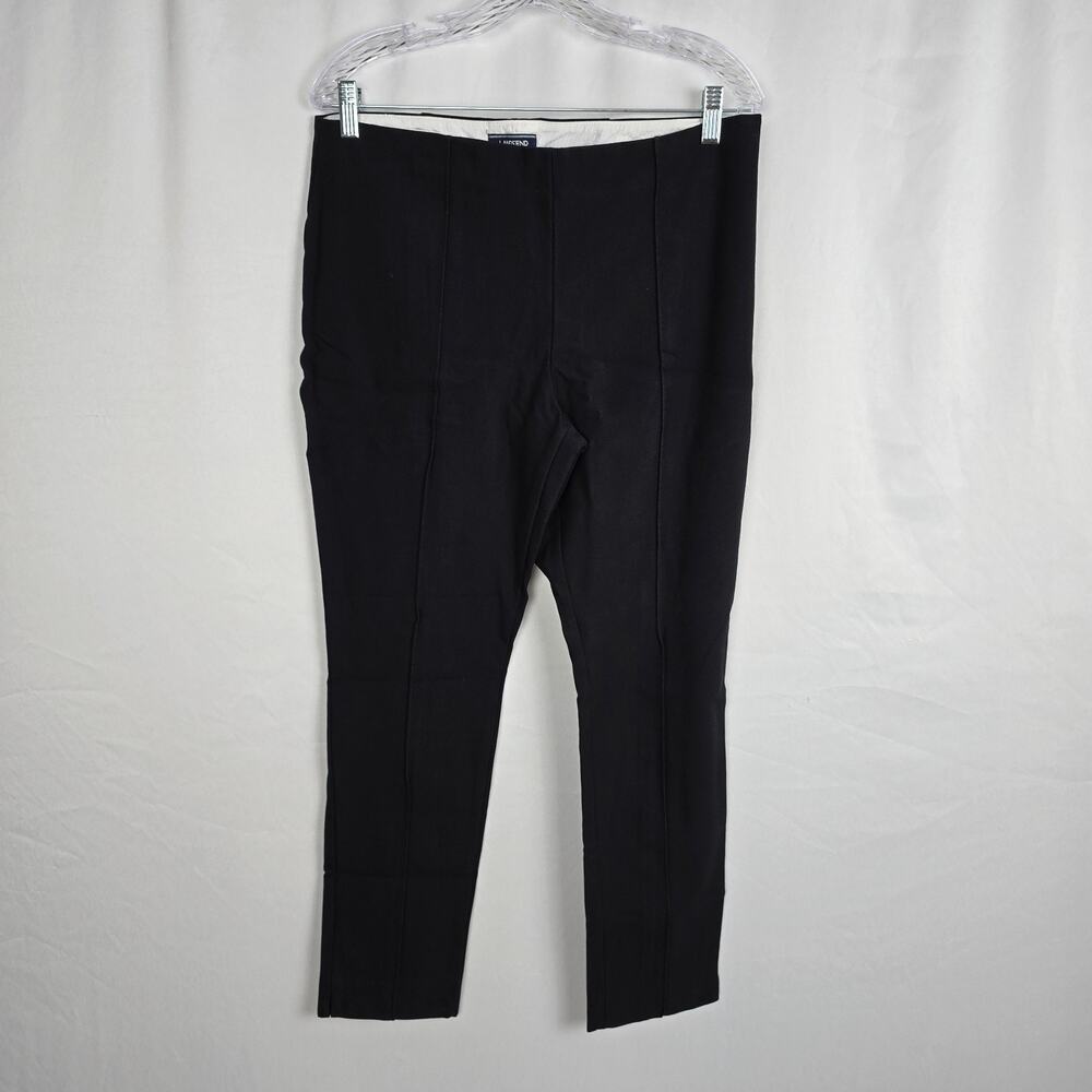 Land's End Mid Rise Dress Pants Women's 14P Black